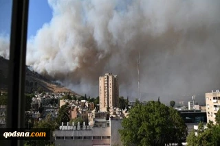 این اتفاق امشب رخ داد ؛  آتش سوزی گسترده در پایگاه نظامی اسرائیل در مرز لبنان
