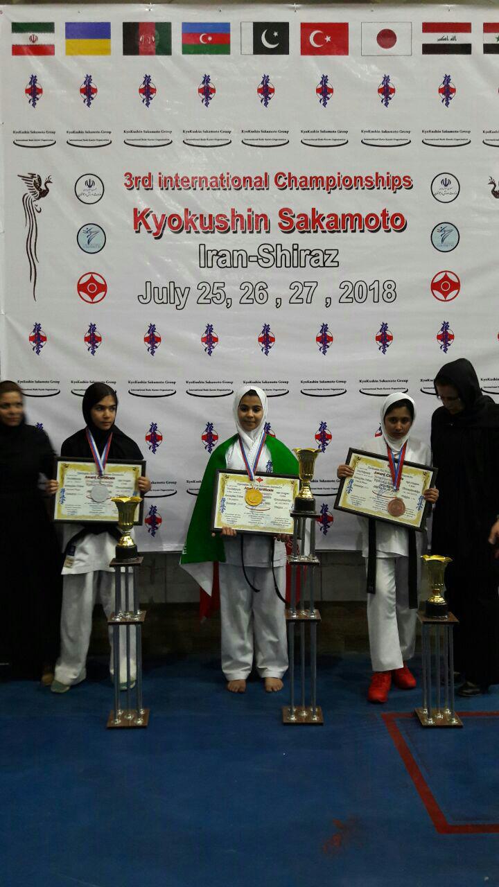 در رقابتهای بین المللی ۲۰۱۸کیوکوشین کاراته ساکاموتو فدراسیون کاراته در بخش بانوان: شاخه ورزشی جمعیت دفاع از ملت فلسطین مقام دوم را کسب کرد 3