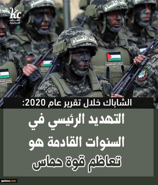 در گزارش سالانه 2020؛شاباک «حماس» را تهدید اصلی برای رژیم صهیونیستی دانست خنثی سازی 430 عملیات فلسطینی ها در سال گذشته احتمال جنگ جدید در غزه در سال 2021 2