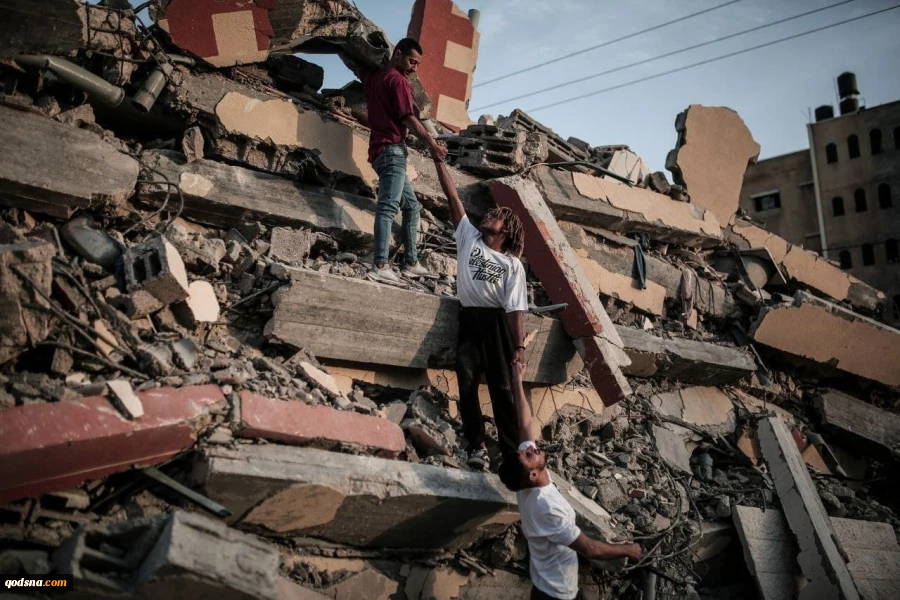 اجرای حرکات زیبای پارکور روی ویرانی‌های حاصل از جنگ 11 روزه غزه (تصاویر) 3