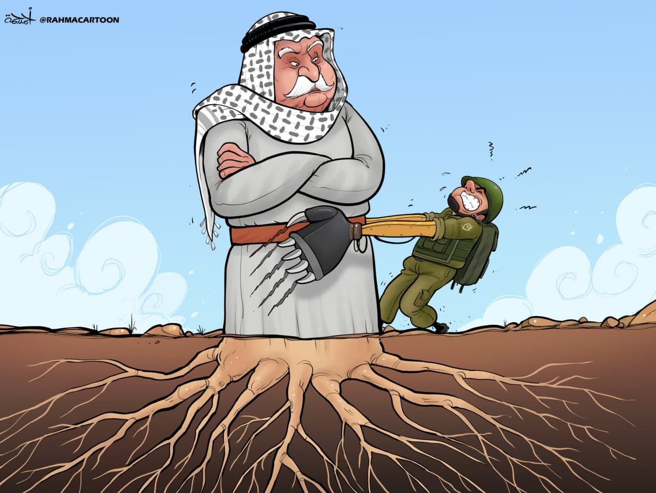 کاریکاتور روز اهالی شیخ جراح؛ ریشه هایی در خاک فلسطین+ تصویر 2