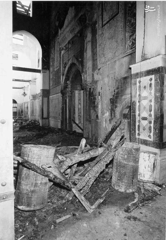 51 سال پیش در قدس شریف چه گذشت؟مسجدالاقصی در آتش فتنه صهیونیست‌ها (تصاویر) 8