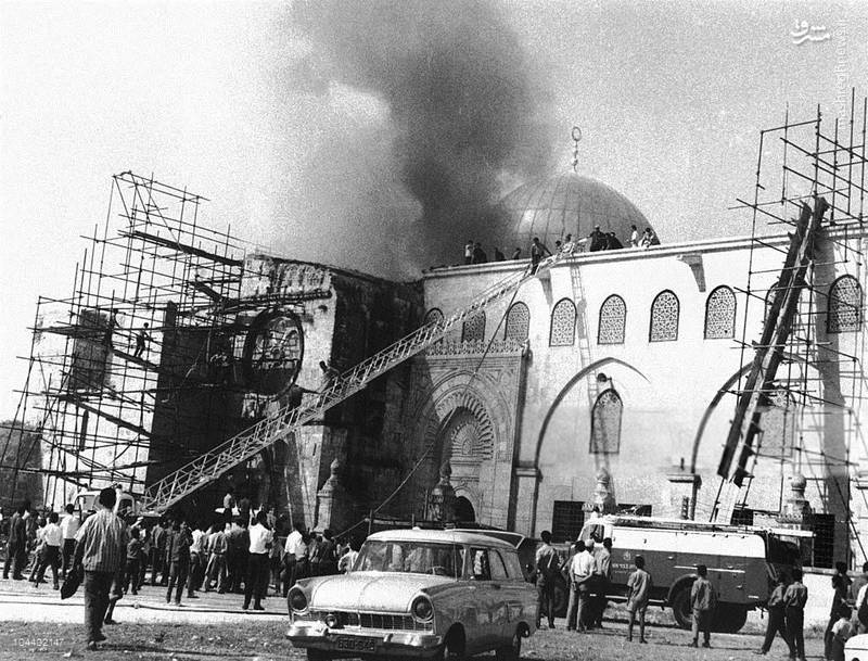 51 سال پیش در قدس شریف چه گذشت؟مسجدالاقصی در آتش فتنه صهیونیست‌ها (تصاویر) 16