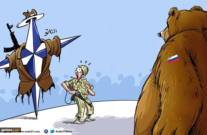 کاریکاتور روزاز مترسک ناتو  در اوکراین تا وضعیت بغرنج اروپا! 3