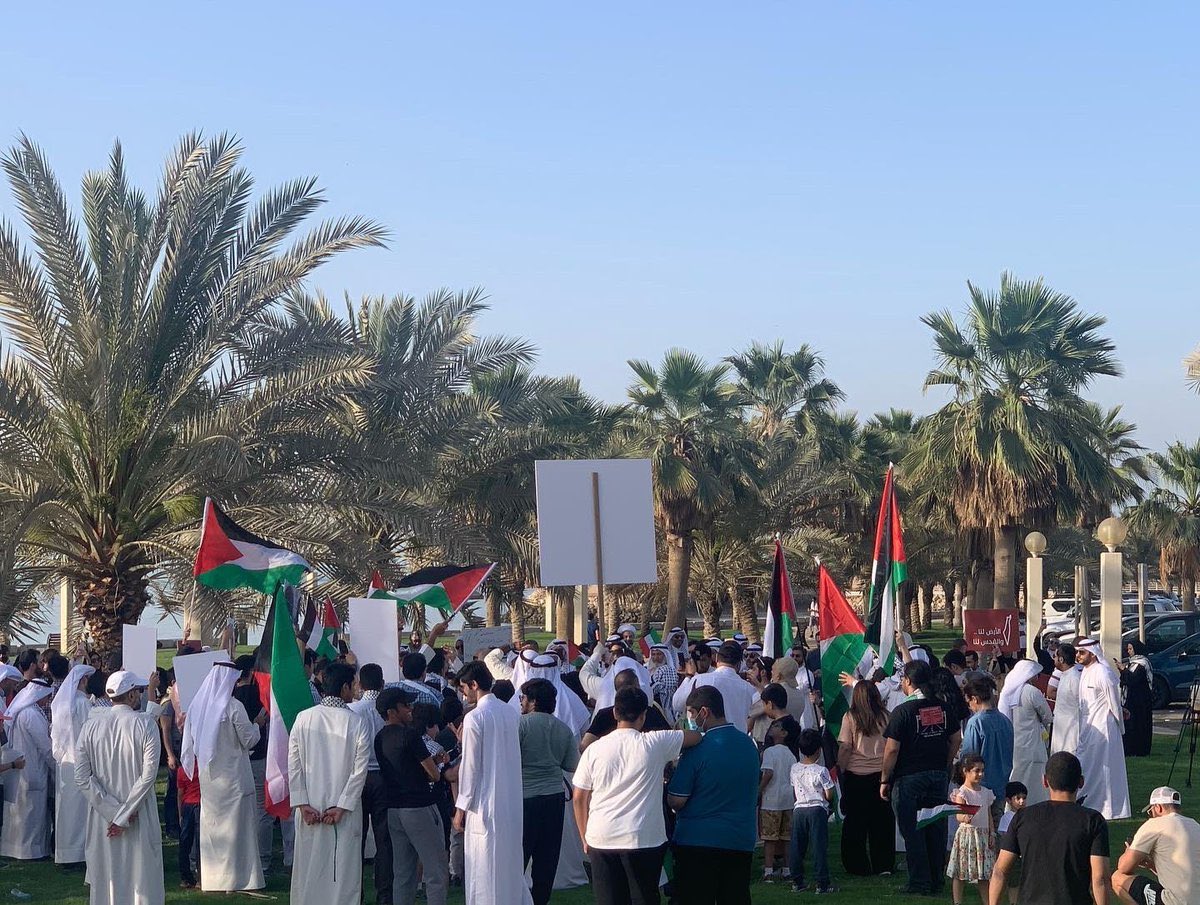 تجمع مردم کویت در حمایت از مسجدالاقصی و محکومیت تجاوزات اشغالگران (تصاویر) 3
