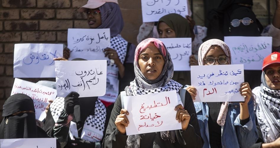 تظاهرات سودانی ها در اعتراض به عادی سازی