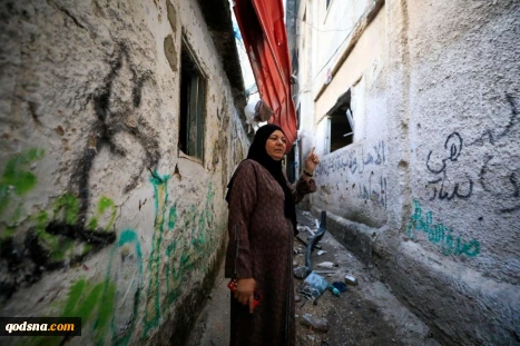 آثار حمله وحوش صهیونیستی به اردوگاه بلاطه در نابلس