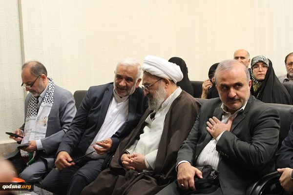 گزارش تصویری از مراسم یادواره شهدای خبرنگار فلسطینی در جنگ غزه (منادیان الاقصی)  2