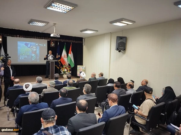 گزارش تصویری از مراسم یادواره شهدای خبرنگار فلسطینی در جنگ غزه (منادیان الاقصی)  2