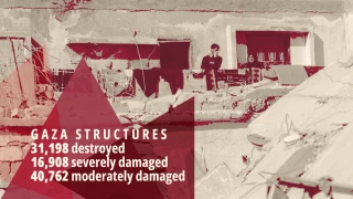 UN data:

Nearly 89,000 Gaza structures either destroyed or damaged by Israel