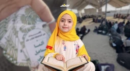 با وجود تلخی جنگ؛ دختربچه ۷ ساله غزه حافظ کل قرآن شد