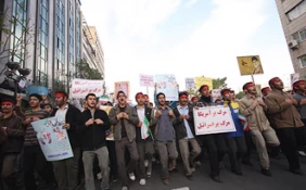 Iranians cry ‘Down with America’,'Down with Israel'
