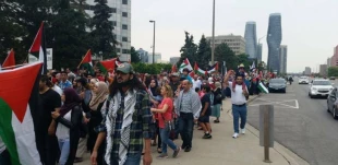 همراه با تصاویر/

 تظاهرات گسترده در کانادا در حمایت از مسجد الاقصی 6