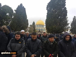 با وجود باران شدید و سرمای هوا؛

نمازجمعه مسجدالاقصی باشکوه برگزار شد