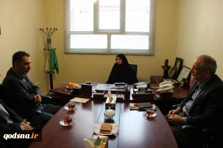 دیدار صمیمانه حسین زاده معاون سیاسی استاندار خوزستان با رئیس و دیبرکل جمعیت دفاع ازملت فلسطین