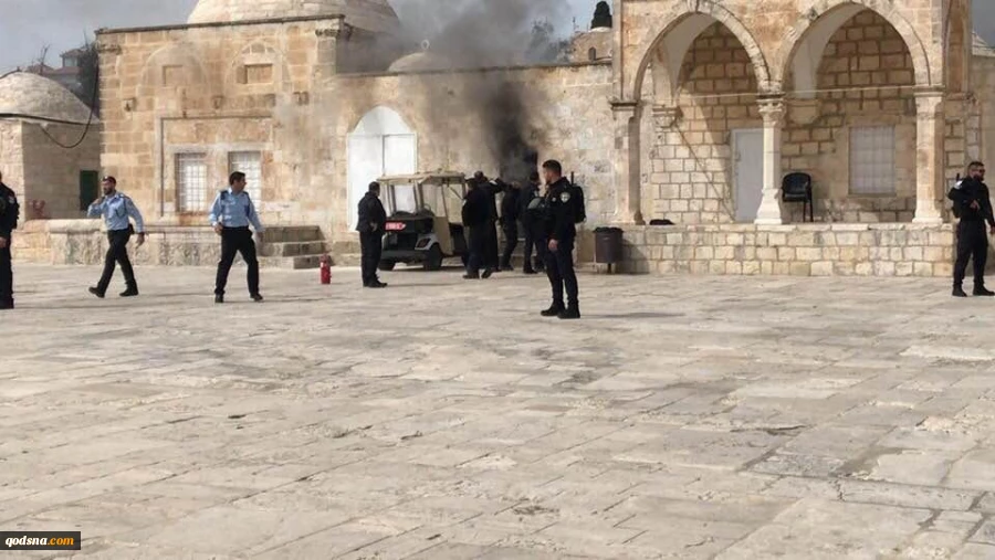 بسته شدن مسجدالاقصی از سوی نظامیان صهیونیست ؛ ضرب و شتم وحشیانه نمازگزاران فلسطینی 2