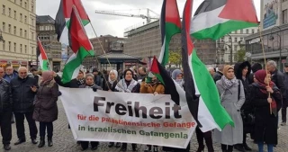 تجمع همبستگی با اسرای فلسطینی در برلین