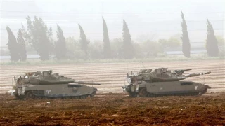 Israeli tanks, aircraft target Hamas positions in Gaza Strip