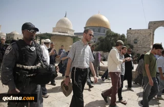 هتک مجدد مسجدالاقصی از سوی شهرک‌نشینان صهیونیست