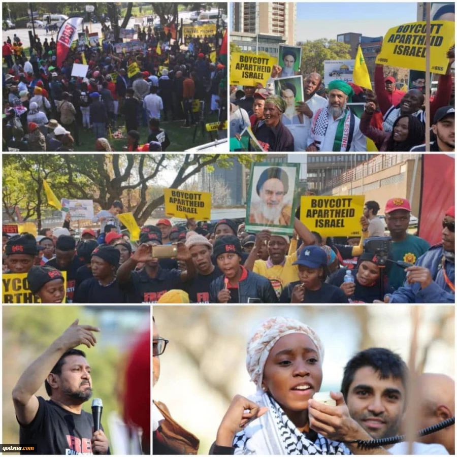 The anti-Zionist protests took place on the occasion of World Quds Day in various cities of South Africa. 2