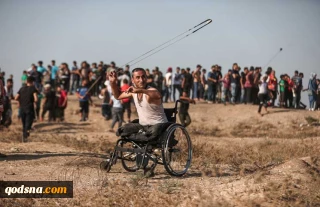 راهپیمایی ضد اشغالگری فلسطینیان در هفتاد و یکمین جمعه بازگشت+ تصاویر