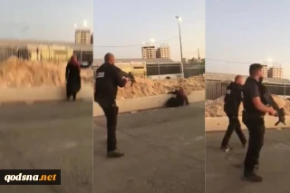 قابل توجه مدعیان ایرانی و غربی حقوق بشر ! : شلیک پلیس اسرائیل با خونسردی و از فاصله چند متری به دختر بیگناه فلسطینی +تصویر و فیلم