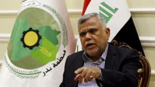 في مؤتمر صحافي عقده بأحد مواكب البحرين في كربلاء 

العامري: اميركا وإسرائيل يبذلان كل الجهد لكي لا يكون استقراراً بالعراق