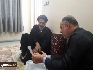 دیدار رضا داوودی با حجت الاسلام و المسلمین سیدعبدالنبی موسوی فرد نماینده ولی فقیه و امام جمعه اهواز