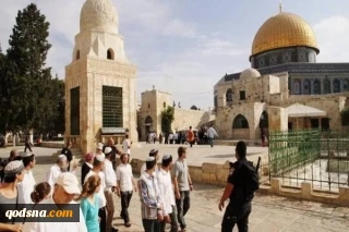 تعرض شهرک‌نشینان صهیونیست به مسجدالاقصی