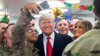 Rockets hit Iraq military base gatecrashed by Trump, Pence