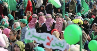 برگزاری جشن 32 سالگی حماس در نوار غزه