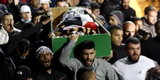 مراسم تشییع جوان معلول فلسطینی انجام شد