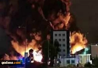 انفجار شدید در بندر ایلات رژیم صهیونیستی/یک ساختمان هشت طبقه در آتش سوخت