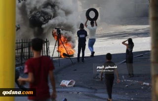 إصابة شابين برصاص الاحتلال في مواجهات في قرية دير أبو مشعل شمال رام الله