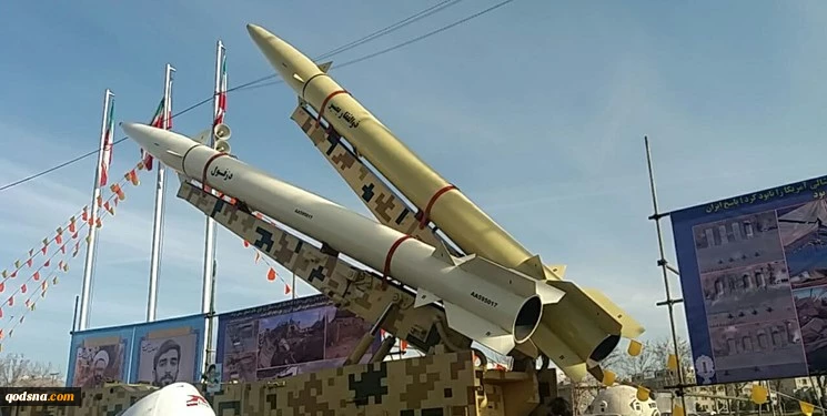 نمایش موشک های بالستیک ایران در راهپیمایی 22 بهمن 2