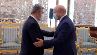 دیدار صمیمانه دبیرکل جنبش جهاد اسلامی با رئیس مجلس شورای اسلامی:

قالیباف: پیروزی فلسطینیان در عملیات سیف القدس برای صهیونیستها درد آور بود/ تاکید نخاله بر اهمیت جان فشانی های سردار شهید سلیمانی در جبهات مقاومت اسلامی