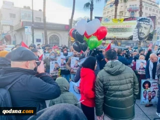 همبستگی با ناصر ابوحمید در رام الله (عکس)