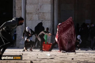 منابع فلسطینی اعلام کردند:

مجروحیت 90 فلسطینی در درگیری های مسجد الاقصی+تصاویر 6