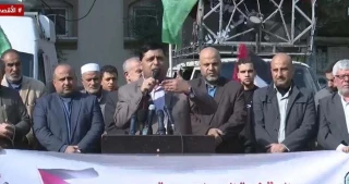 Palestinians in Gaza rally in support of West Bank, Al-Quds