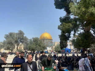 در اولین جمعه ماه رمضان:

100 هزار فلسطینی در مسجد الاقصی برای اقامه نماز جمعه حضور یافتند 4