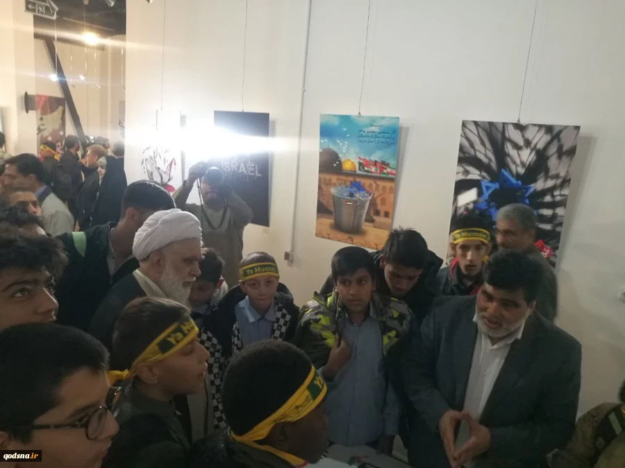 افتتاح نمایشگاه «رویداد جهانی با نفس های غزه»   با موضوع فلسطین 5