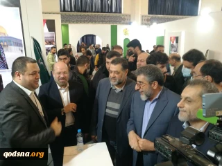 بازدید رهبران مقاومت از «غرفه غزه» در نمایشگاه رسانه های ایران