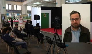 معاون خبری شبکه المنار لبنان در بیست و چهارمین نمایشگاه رسانه های ایران