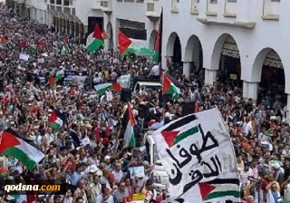 خروش مردم مغرب علیه اشغالگری رژیم صهیونیستی