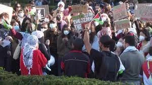 New York Times:

Pro-Palestinian protesters, many of whom are Jewish