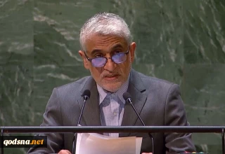 مندوب ايران بالامم المتحدة: أيا من فصائل المقاومة لم تتدخل في اجرائنا المشروع ضد الكيان الصهيوني