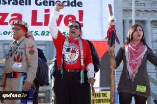 Native Americans liken US colonialism to Zionist expansionism