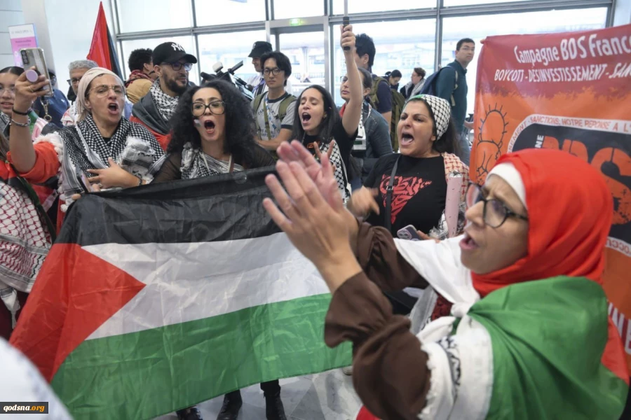کاروان ورزشکاران فلسطین وارد فرانسه شد 6