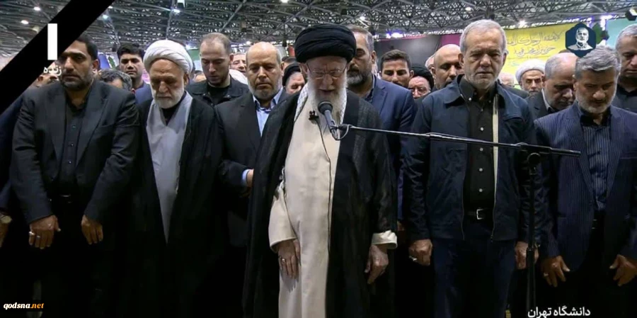Ayatollah Khamenei leads funeral prayers for assassinated Hamas leader