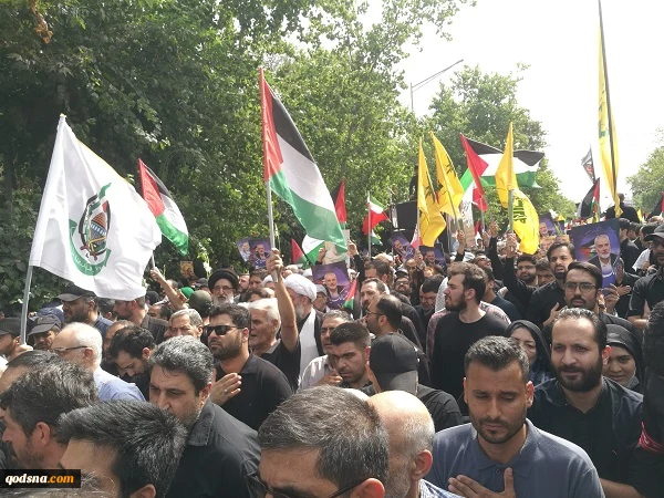 مراسم تشیع جنازه شهید اسماعیل هنیه  در تهران 5